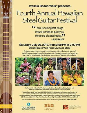 2013 Waikiki Steel Guitar Festival Poster